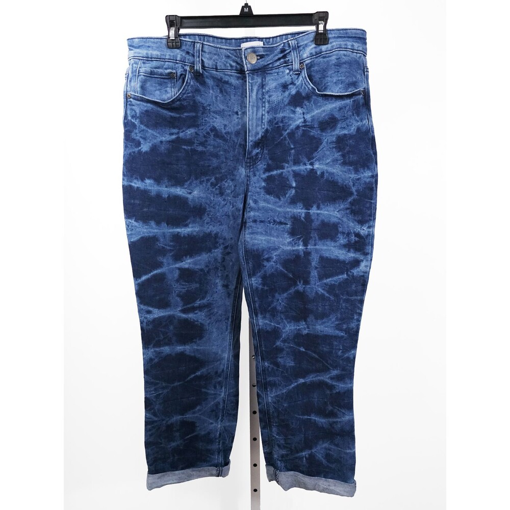 Westbound Size 16 Short Tie Dye Acid Wash Denim Jeans 90s Retro